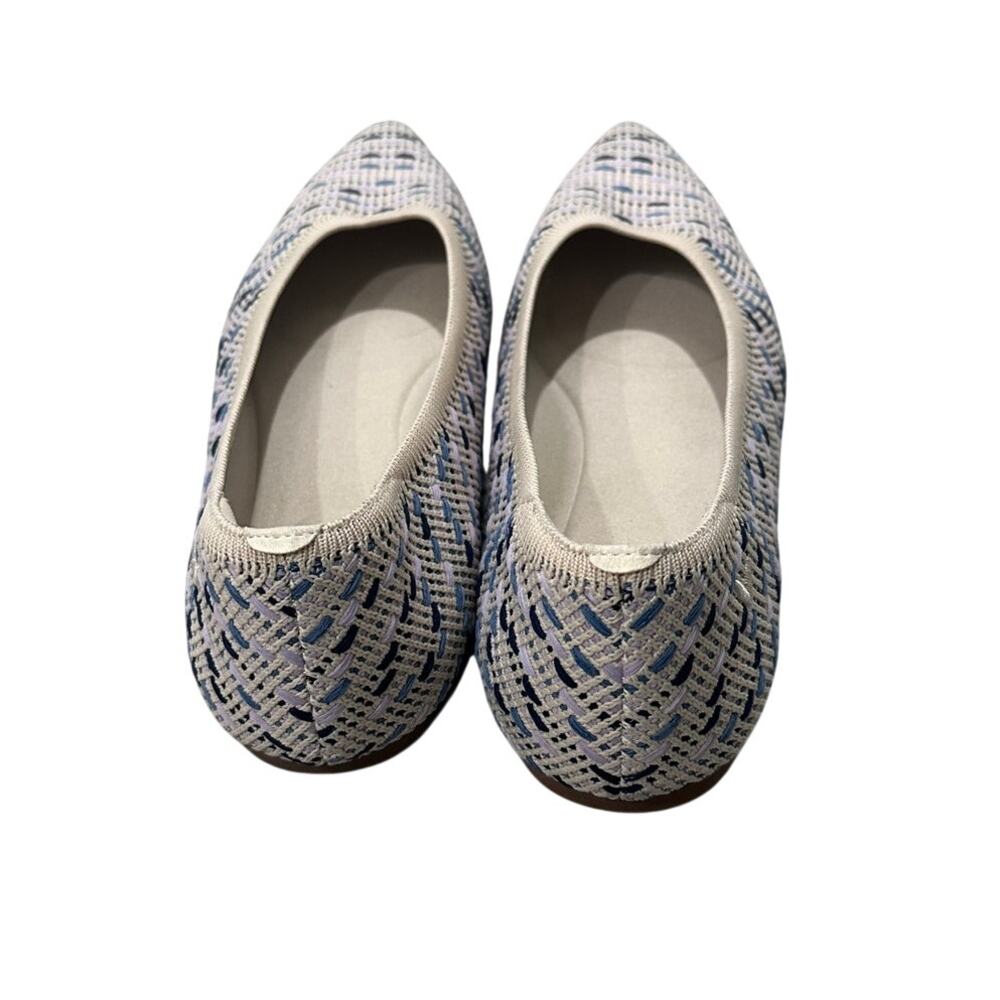 VIVAIA Aria 5 Pointed Toe Knit Ballet Flat Shoes Sz 10.5 NWOT Tweed Multi-color - Picture 6 of 7